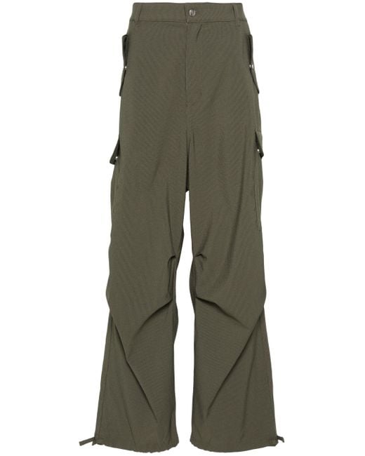Rhude Green Seersucker Parachute Pant Clothing for men