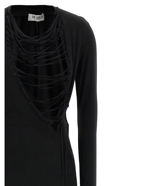 The Attico De Attico Asymmetrische Kleding in het Black