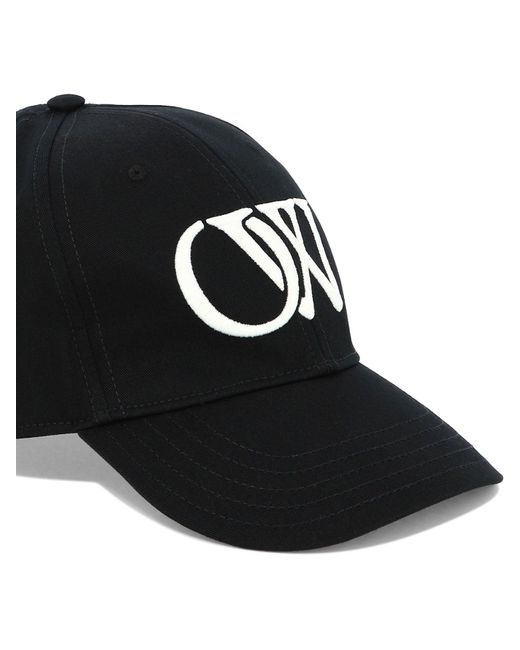 Off-White c/o Virgil Abloh Black Multi Logo Cotton Baseball Cap