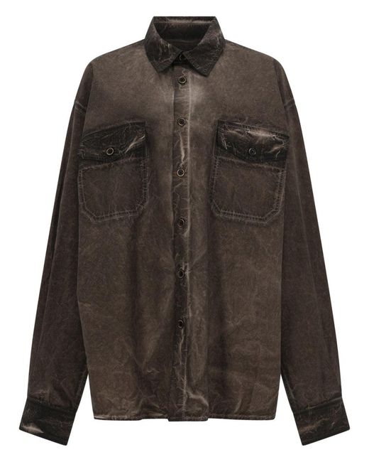 Uma Wang Black Tavis Shirt for men