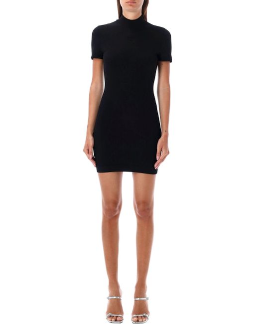 Robe À Logo Embossé Alexander Wang en coloris Black