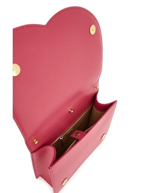 Leder Crossbody Tasche Dolce & Gabbana de color Pink