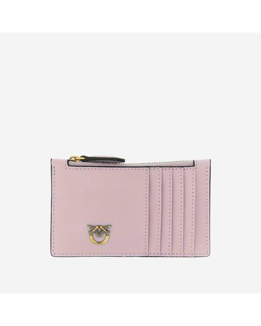 Pinko Pink Card Holder Leather