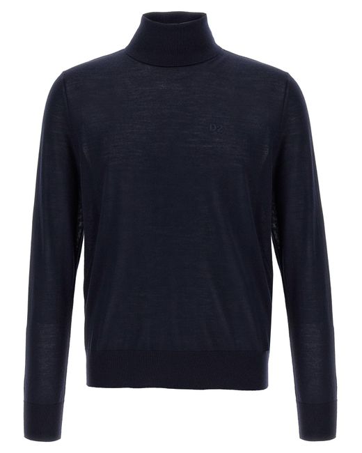 Pull à col roulé 'D2' DSquared² pour homme en coloris Blue