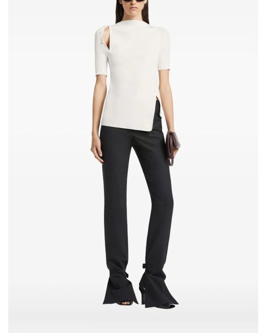 Robe Courte À Dos-Nu Courreges en coloris Black