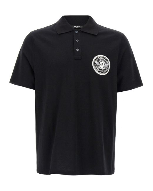 Balmain 'munt' Poloshirt in het Black voor heren