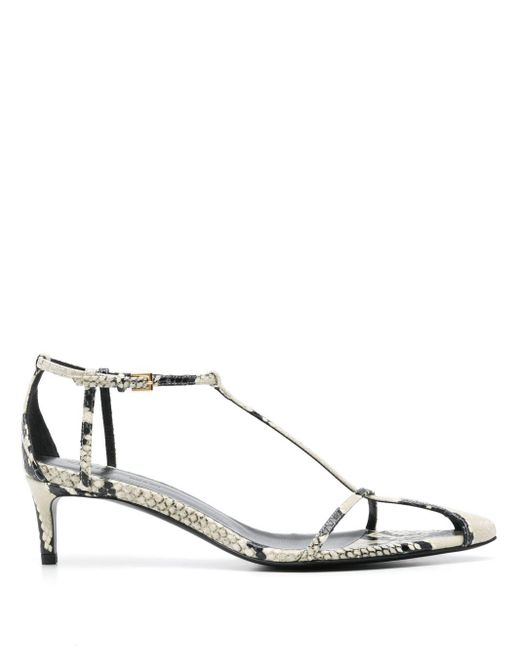 Khaite White Bella Sandals