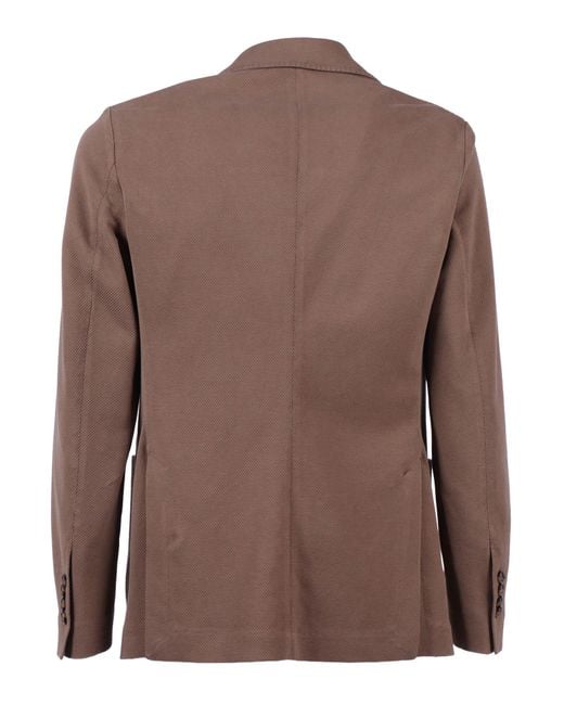Circolo 1901 Brown Blazer G.Dyed Oxford