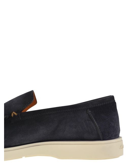 Daide moccasin Santoni pour homme en coloris Black
