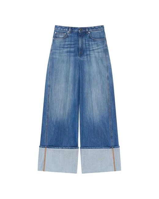 Givenchy Blue Cuffed Jeans