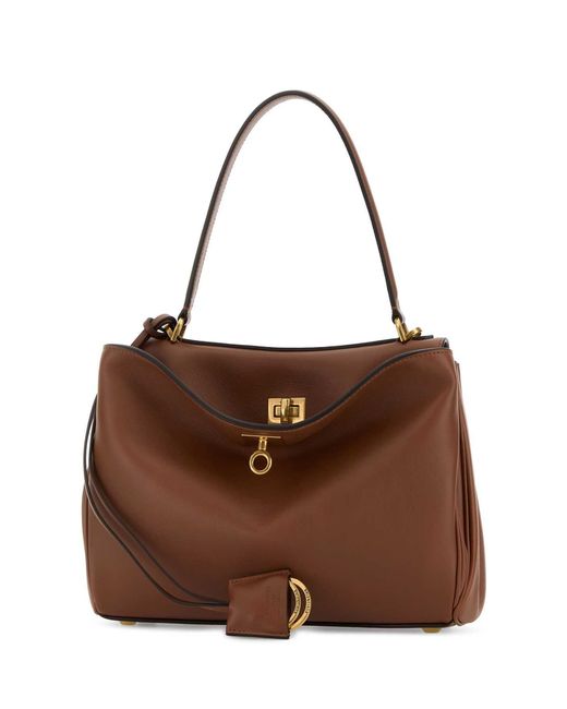 Balenciaga Brown Rodeo Top Handle S