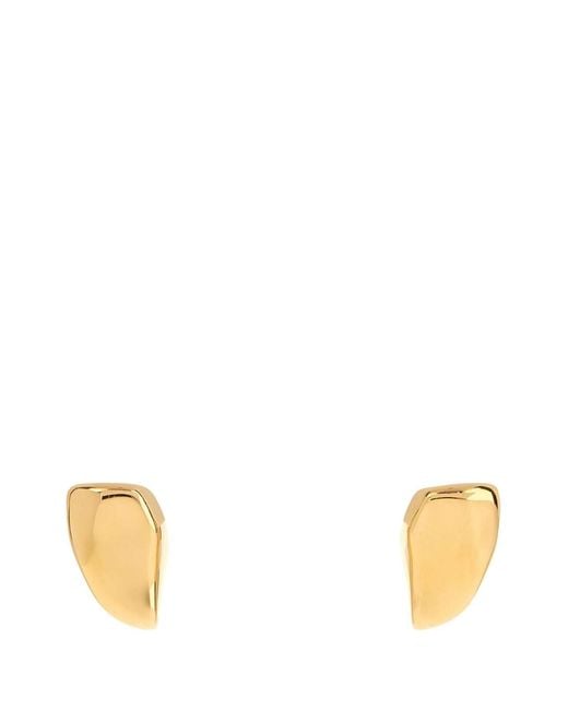 Bottega Veneta White Small Prisma Earrings