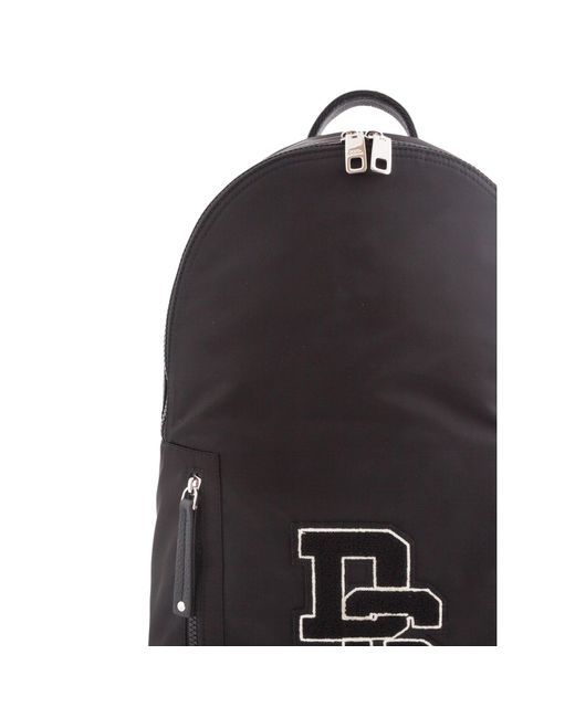 Dolce & Gabbana Black Logo Backpack for men