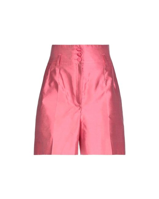 Dolce & Gabbana Pink Silk Shorts