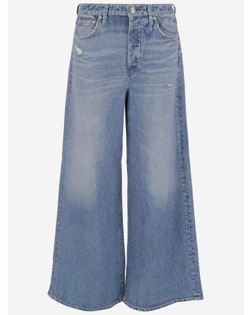 Jeans Di Cotone Di Straccio E Ossa di Rag & Bone in Blue