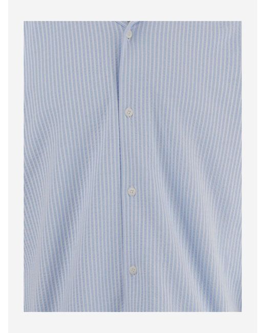 Vince Blue Stretch Cotton Shirt
