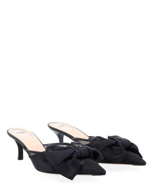Fendi Black Sabot "Colibrì"