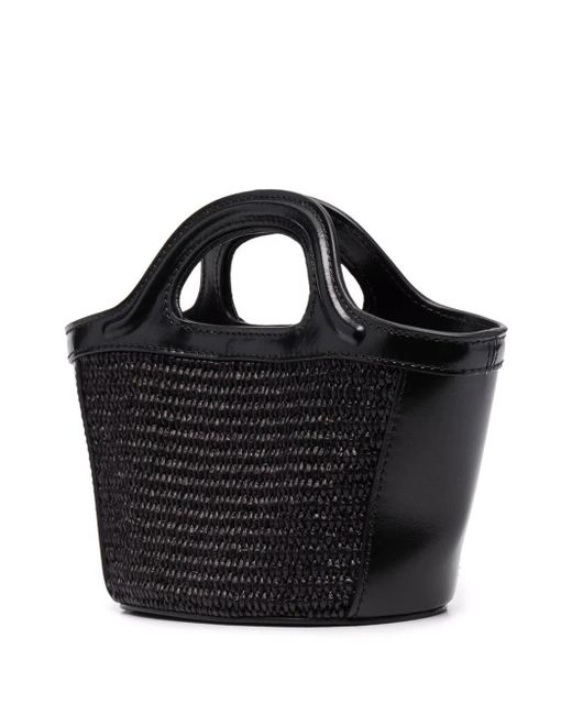 Marni Black Tropicalia Tote Bag With Logo for men