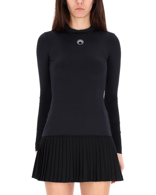 MARINE SERRE Black T-Shirt "Moon"