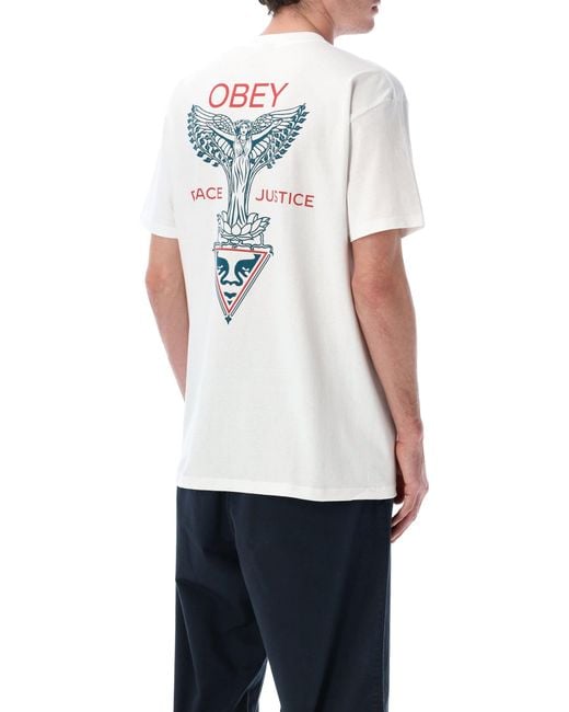 Obey White T Shirts And Polos for men