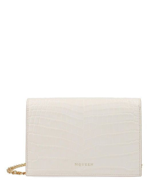 McQueen Natural Small "Skull" Bag