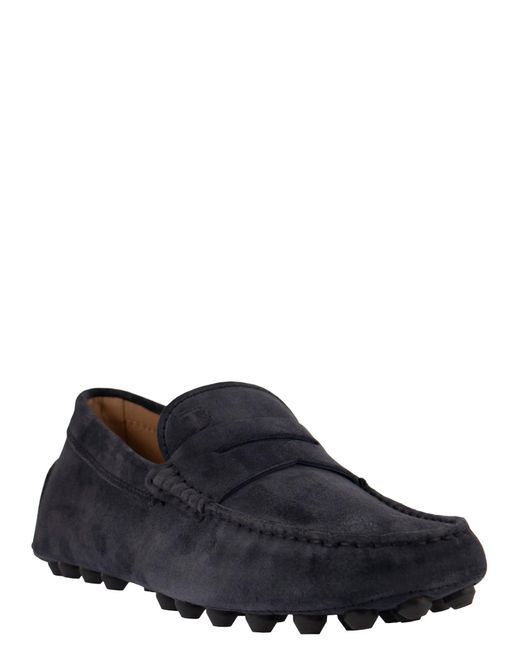 Tod's Multicolor Suede Moccasin Moccasin for men