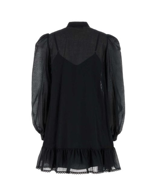 Weekend Black Cotton Asteri1234 Dress