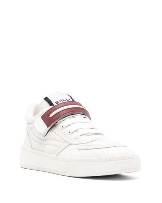Bally White Leather Sneakers