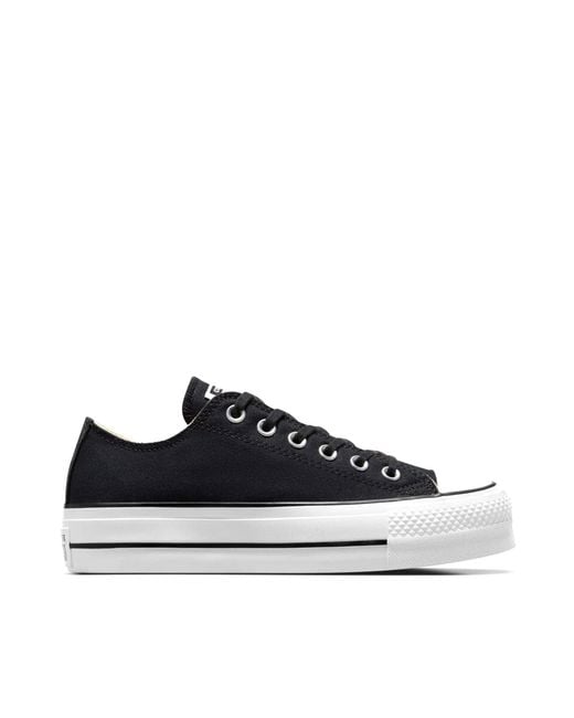 Converse Multicolor Sneaker Chuck Taylor All Star Platform Canvas Nero/Bianco