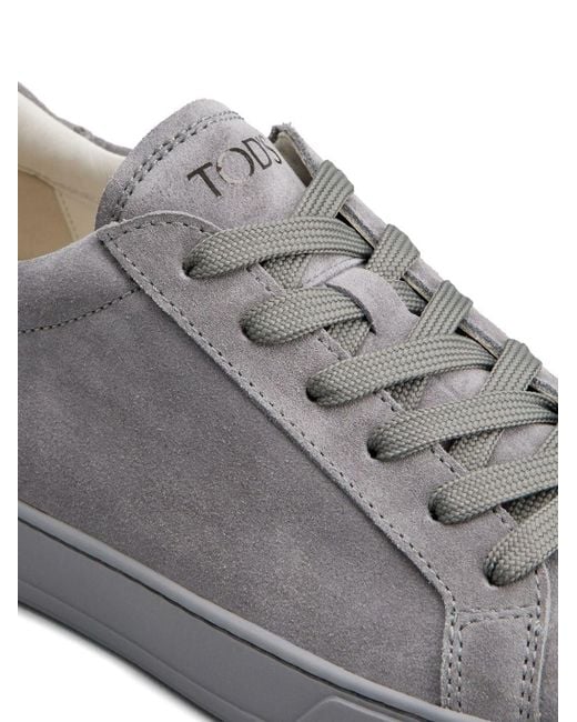 Tod's Gray Leather Sneakers for men