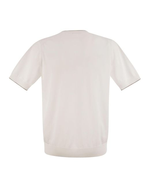 Peserico White T-Shirt for men