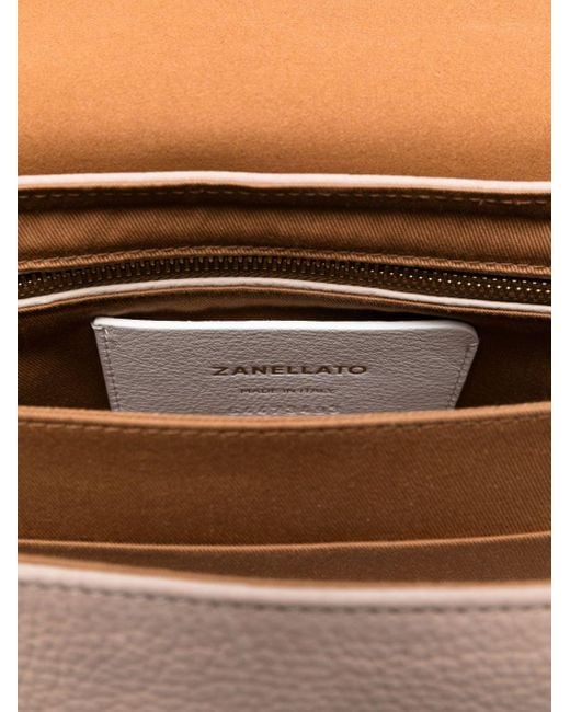 Zanellato Pink Postina Jones Small Suede Leather Handbag