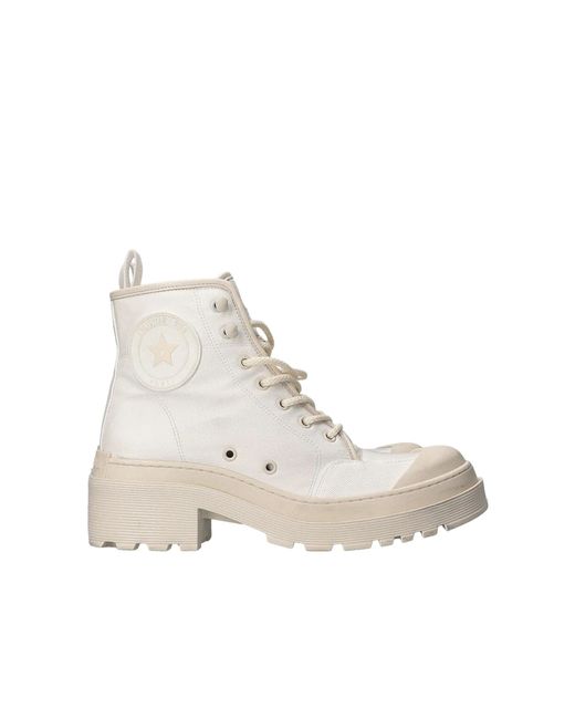 Dior D Rise Ankle Boots in het Natural