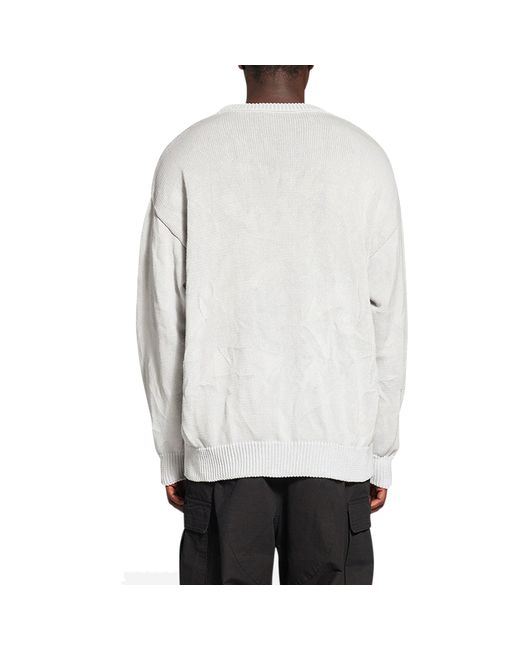 Balenciaga White Logo Sweater for men