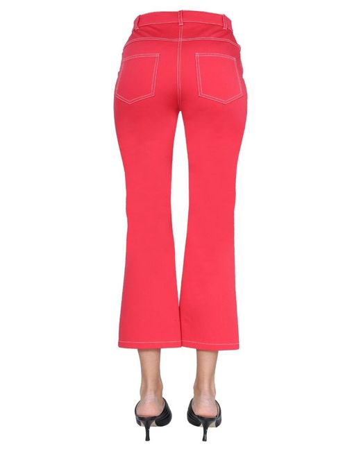 Boutique Moschino Red Skinny Kick Jeans
