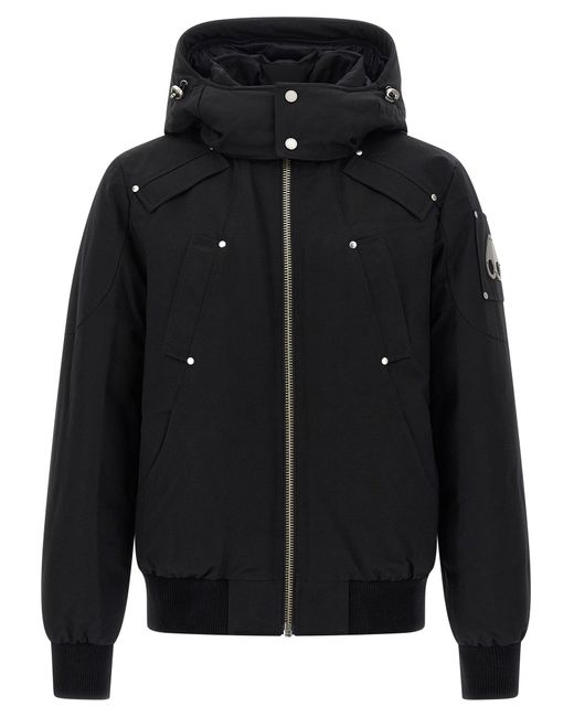 Moose Knuckles Black Original Ballistic' Down Jacket for men