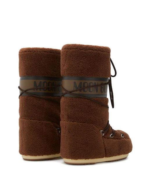Moon Boot Brown Damenstiefel Mit Fellfutter
