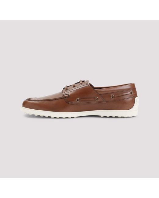 Tod's Brown Boat Loafer