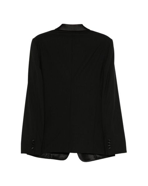 Emporio Armani Black Wool Tuxedo Suit for men