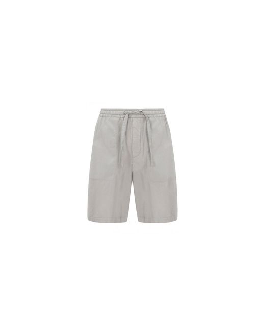 Shorts en coton Zegna pour homme en coloris Gray