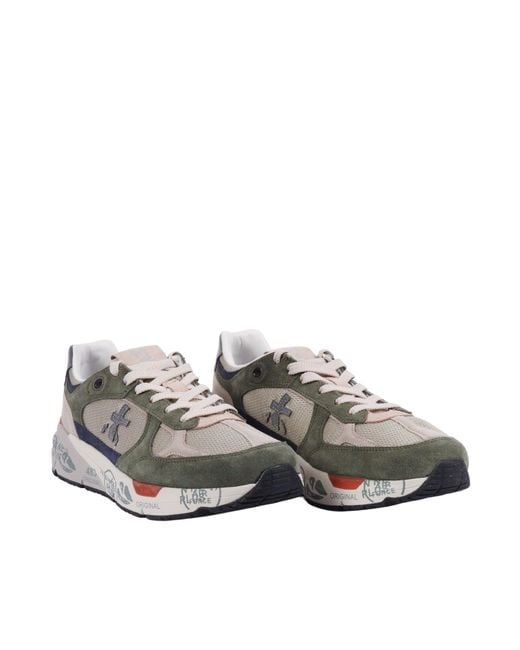Premiata Gray Sneakers Mase Military+Off