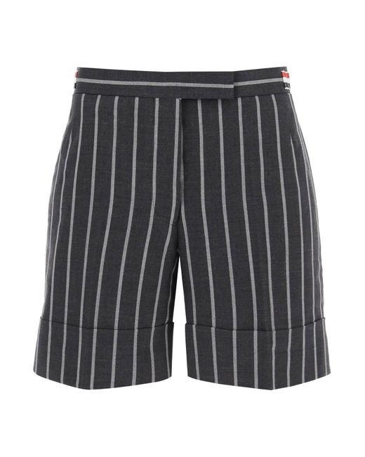 Pantalones cortos de sastrería a rayas de Thom Browne de color Gray