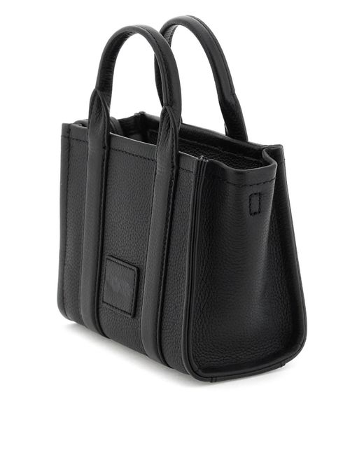 Borsa The Leather Mini Tote Bag di Marc Jacobs in Black