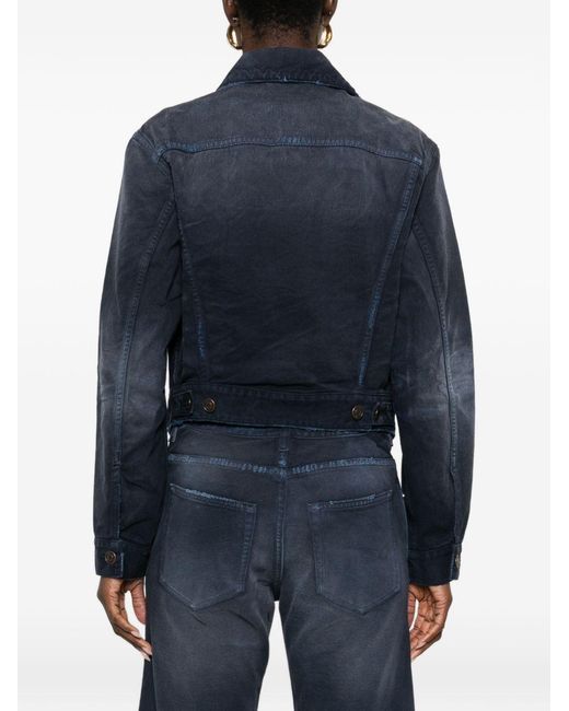 Balenciaga Blue Denim Cotton Jacket