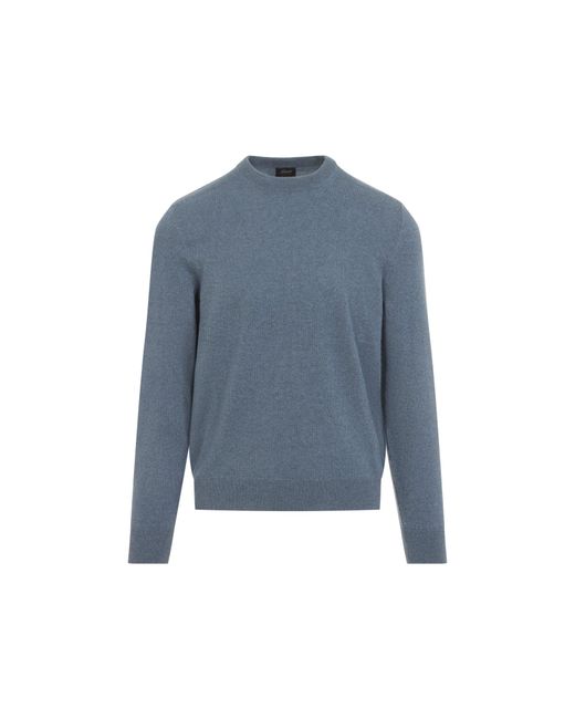 Brioni Blue Luxury Cashmere Pullover Sweater For for men