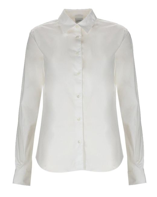 Aspesi White Slim Solid Shirt
