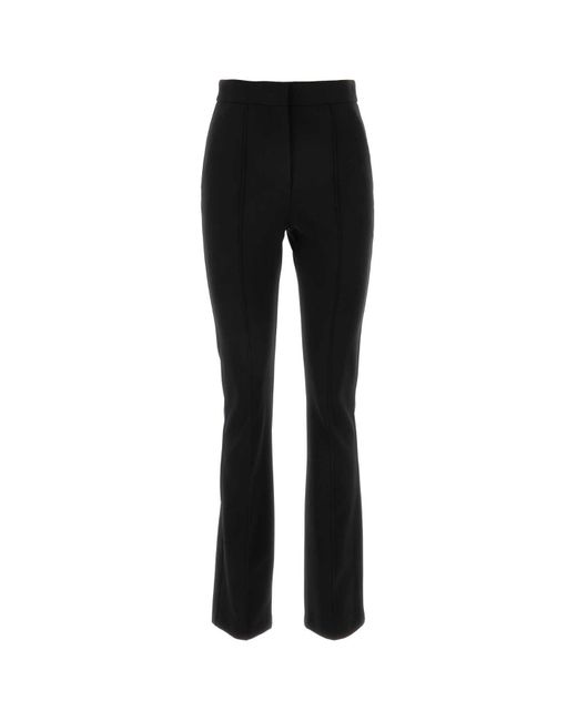 Max Mara Black Viscose Blend Lari Pant