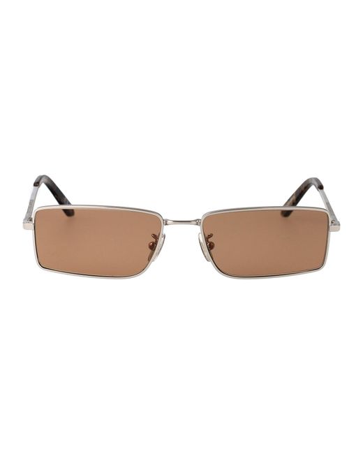 Retrosuperfuture Brown Squared Sunglasses Bm5 Marble