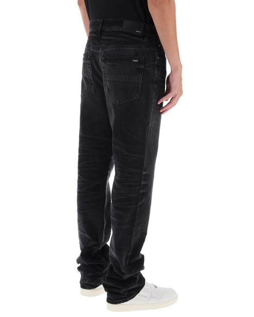 Amiri Straight Cut Jeans in het Black voor heren