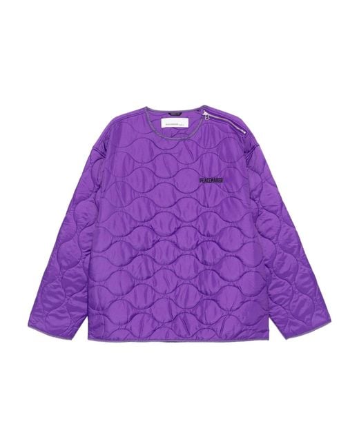 Oamc Peacemaker Purple Shoulder Zip Liner